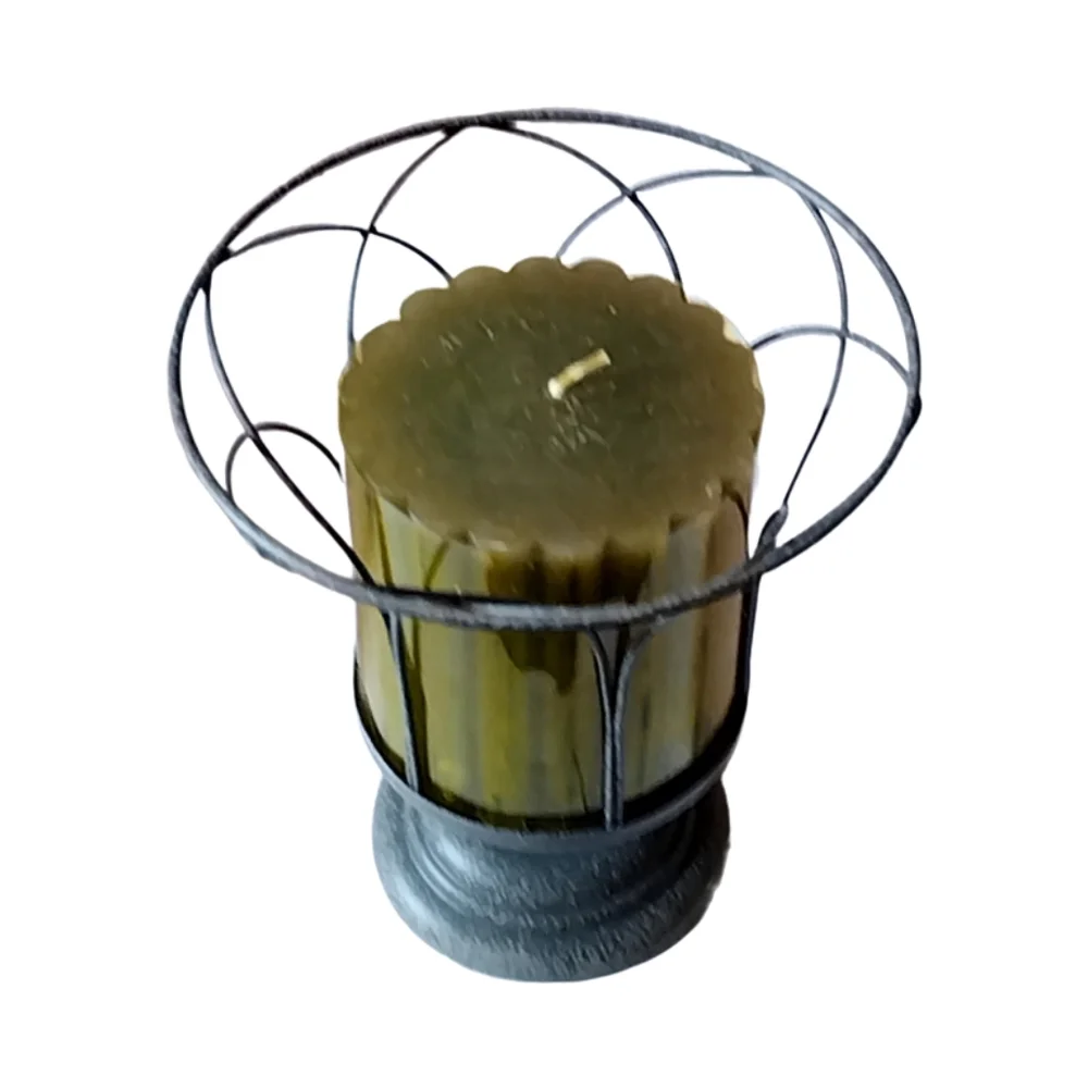 👣4/$20. Party Lite Wire Votive Holder with Candle. NWOT - Picture 6 of 7
